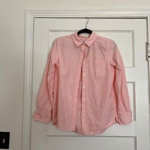 Vineyard Vines pink and white button-down longsleeve shirt, size 2